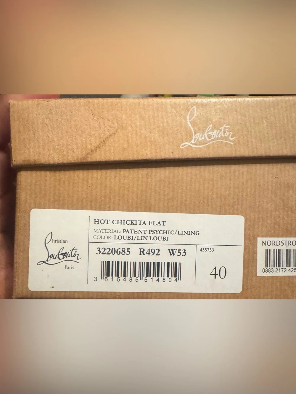 Christian Louboutin Hot Patent Leather Chikita flats